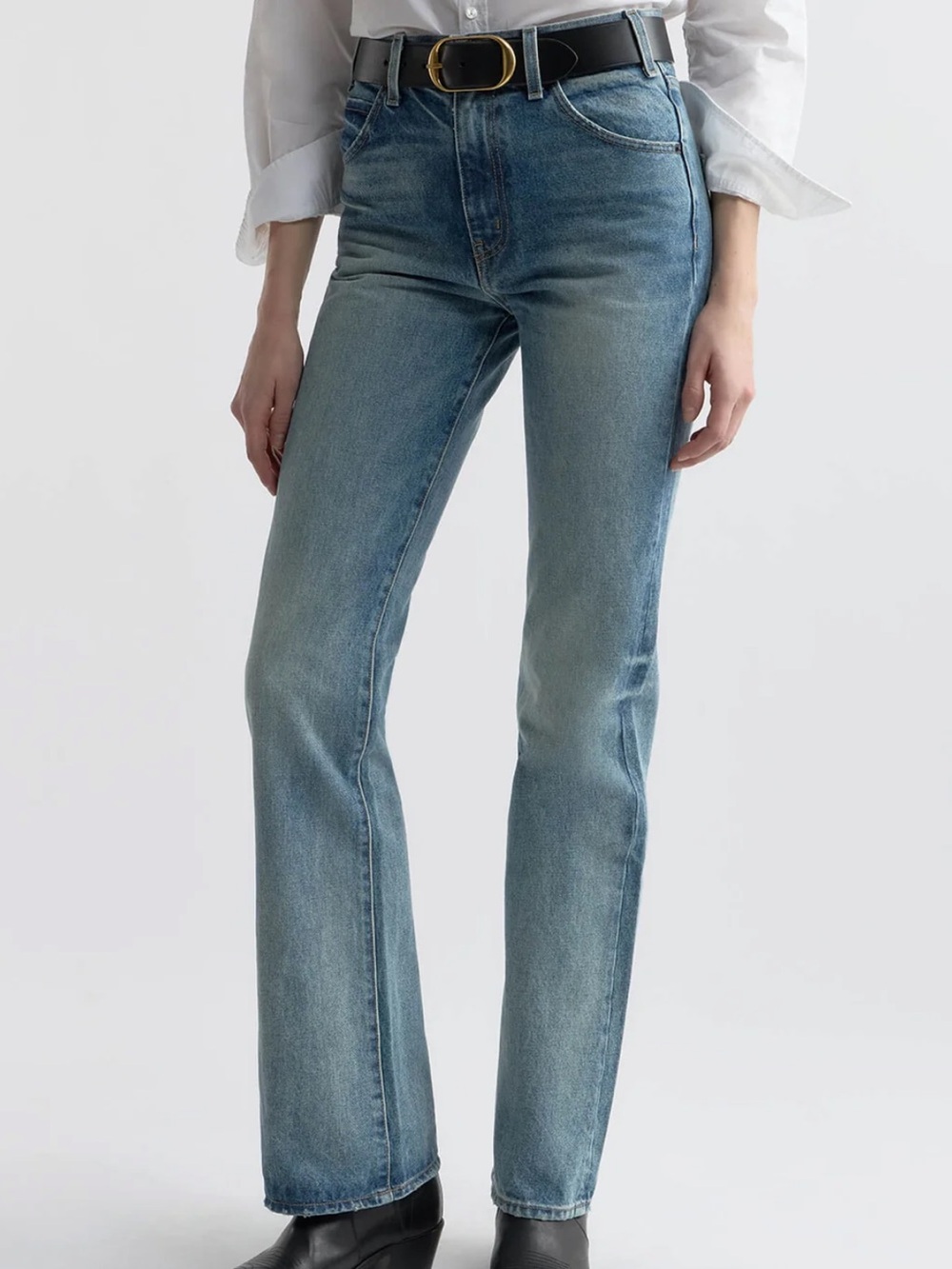 Nili Lotan JOAN JEAN
High-Rise Non-Stretch Straight Leg Denim